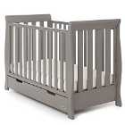 Obaby Stamford Mini Sleigh Cot Bed - Taupe Grey