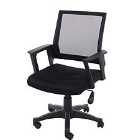 Corinthia Loft Home Office Chair with Mesh Back - Black