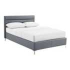Arco PU Faux Leather King Bed Grey