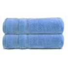Allure Zero Twist 2 Pack Bath Towels - Cornish Blue