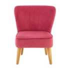 Interiors By Premier Housewares Childrens Chair Pink Velvet