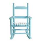 Interiors By Premier Housewares Childrens Rocking Chair Blue Wood