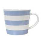 Large V-Shaped Mug - Blue Stripes