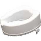 Aidapt 6 Inch Raised Toilet Seat No Lid - White