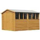 Shire Overlap 6ft x 12ft Wooden Apex Garden Shed