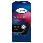 TENA Lady Silhouette Black Incontinence Pads 18 per pack