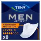 Tena for Men Incontinence Absorbent Protector Level 3 8 per pack