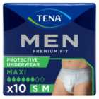 Tena for Men Premium Fit Incontinence Pants Medium 10 per pack