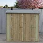 Shire 6 x 3 Pressure Treated Pent Shed/Tool Store With Double Doors