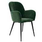 Solstice Pandora Velvet Accent Chair - Green