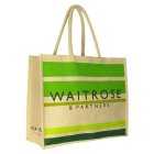 Waitrose Green Stripe Bag, each