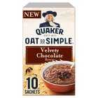 Quaker Oat So Simple Velvety Chocolate Porridge Sachets, 365g