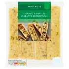 Waitrose 4 Garlic & Parsley Ciabatta Breadsticks, 135g