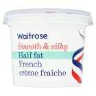 Waitrose French Half Fat Creme Fraiche Large, 500ml