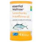 Essential Tuna Chunks in Sunflower Oil, 4x160g