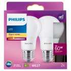 Philips LED Warm White E27 8W, each