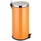 Premier Housewares 30L Pedal Bin - Orange