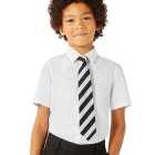 M&S 3pk Boys Slim Easy Iron School Shirts, 3-13 Years, White