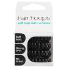 Glow Hair Hoops Black 4 Pack