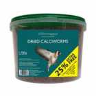Johnston & Jeff Dried Calciworm Tub with FREE scoop - 1.4kg with 25% Extra FREE