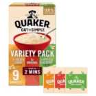 Quaker Oat So Simple Variety Pack Porridge Sachets Cereal 9 per pack