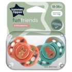  Tommee Tippee Fun Style Orthodontic Soothers 18-36M 2 per pack
