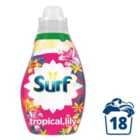 Surf Tropical Lily Concentrated Liquid Laundry Detergent 18 Washes 486ml