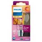 Philips Dimmable LED Clear 8.5w B22, each