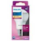 Philips LED White Frosted 8W E27, each