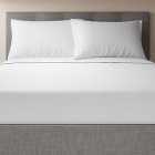 M&S Cotton Rich Percale Pillowcases, One Size, White
