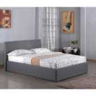 Fusion Fabric Storage Double Bed Grey