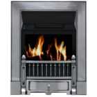 Focal Point Fires 3.5kW Victorian Full Depth Radiant Cast Iron Gas Fire - Satin Chrome