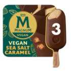 Magnum Vegan Sea Salt Caramel Ice Cream Sticks 3 x 90ml