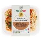 M&S Eat Well Roasted Beef Meatballs & Spaghetti 380g