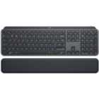 Logitech MX Keys Plus Wireless Bluetooth UK Layout Keyboard + Palm Rest, Graphite