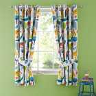 Elements Jungle White Thermal Blackout Eyelet Curtains