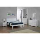 Etna Solid Wood 4 Foot Bed - White