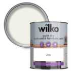 Wilko Quick Dry White Furniture Paint 750ml