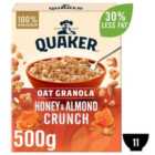 Quaker Oat Granola Honey & Almond Cereal 500g