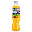 Fanta Orange Zero Bottle, 500ml