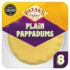 Pataks Plain Pappadums 8 per pack