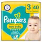 Pampers New Baby Nappies, Size 3 (6-10kg) Essential Pack 40 per pack