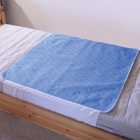 Aidapt Washable Bed Pad - Blue & White