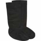 Wilko Large Black Fleece Welly Socks
