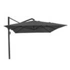 Platinum Icon 4 x 3m Parasol (base not included) - Faded Black