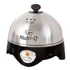 Quest 34360 Nutri-Q 360W Egg Cooker and Poacher - Silver/Black