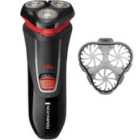 Remington R4001 R4 Style Series Rotary Shaver - Grey/Silver/Red