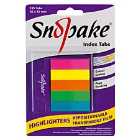 Snopake Tab Highlighters 45x12mm 125 Sheets - Multi