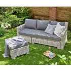 Norfolk Leisure Oxborough Outdoor Pull Out Lounge Sofa - Grey