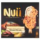 Nuii Caramel White Chocolate & Texan Pecan Ice Cream 3 x 90ml